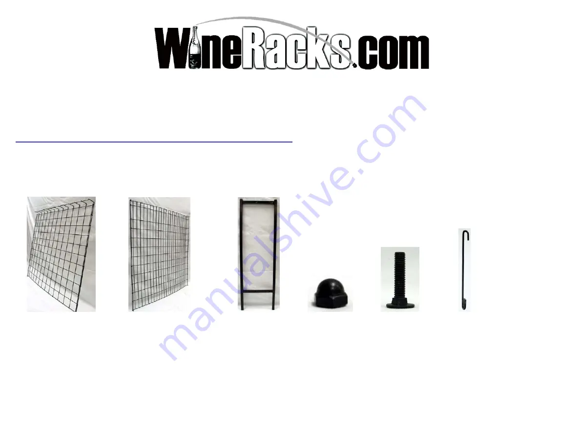 Wine racks America KD-144 Series Assembly Instructions Download Page 1