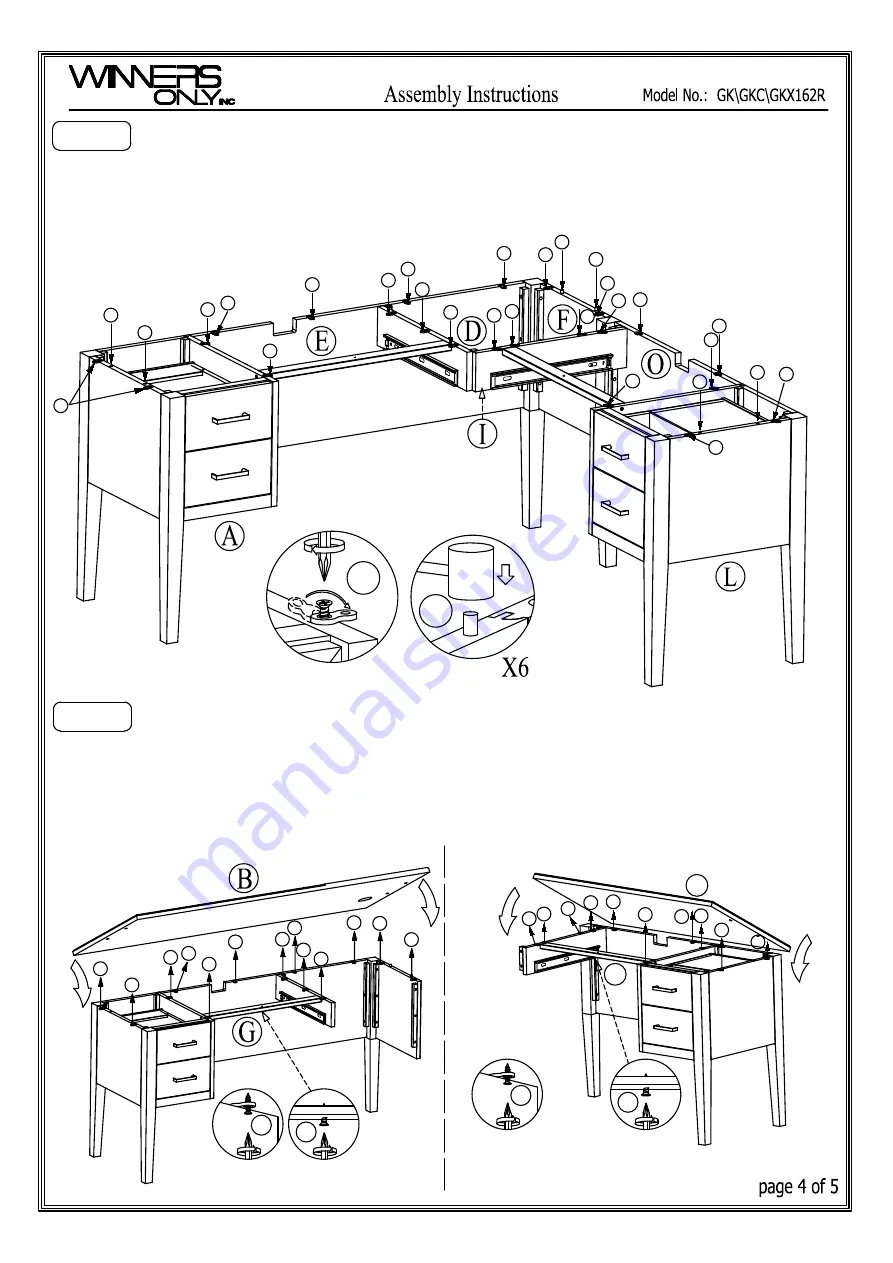 Winners Only GK Aassembly Instructions Download Page 4