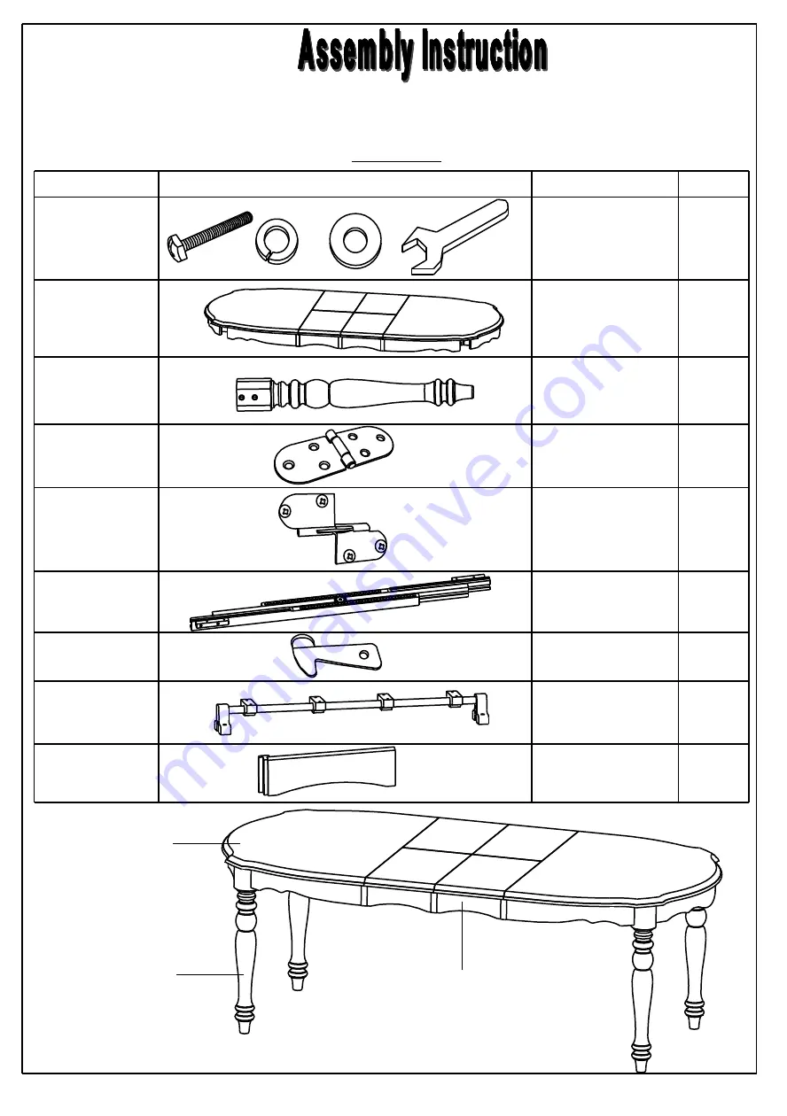 Winners Only T1-AB4284-P Assembly Instructions Download Page 1