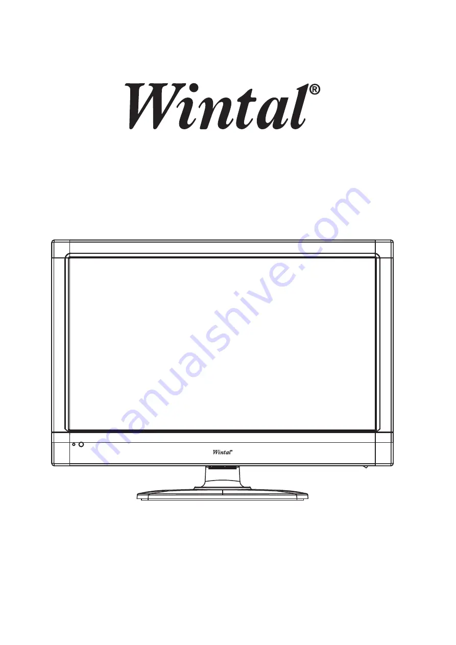 Wintal 19LED19HD Instruction Manual Download Page 1