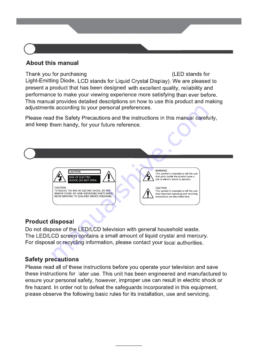 Wintal 19LED19HD Instruction Manual Download Page 4