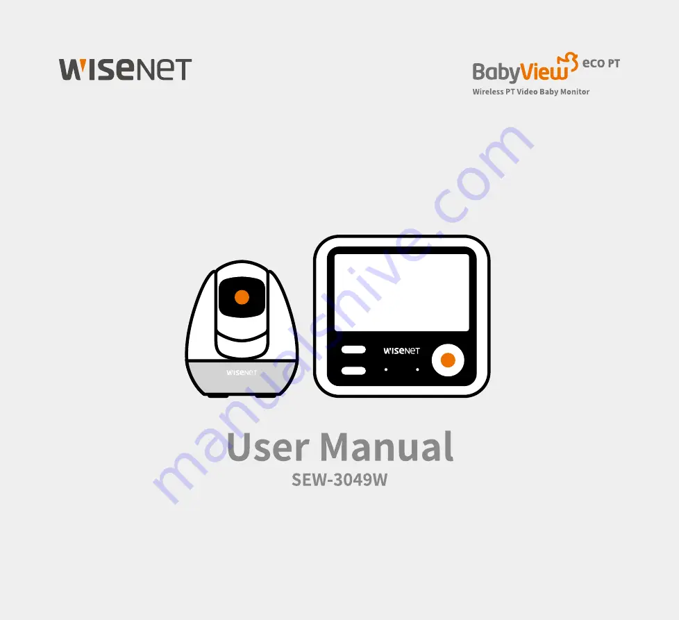 Wisenet BabyView Eco PT SEW-3049W User Manual Download Page 1