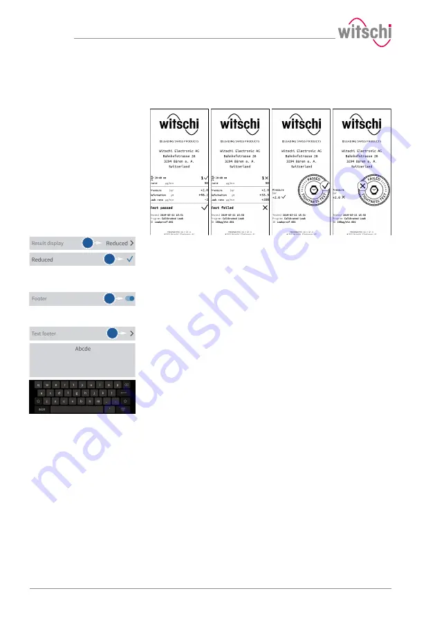 Witschi ProofMaster Operating Manual Download Page 86