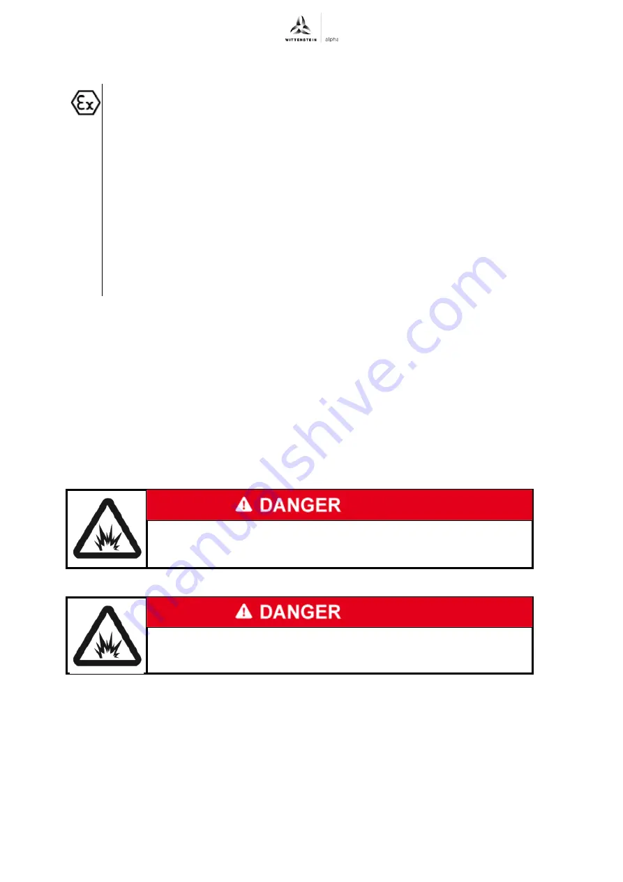 Wittenstein Alpha Advanced Line SP+ 075 ATEX MC Operating Manual Download Page 14