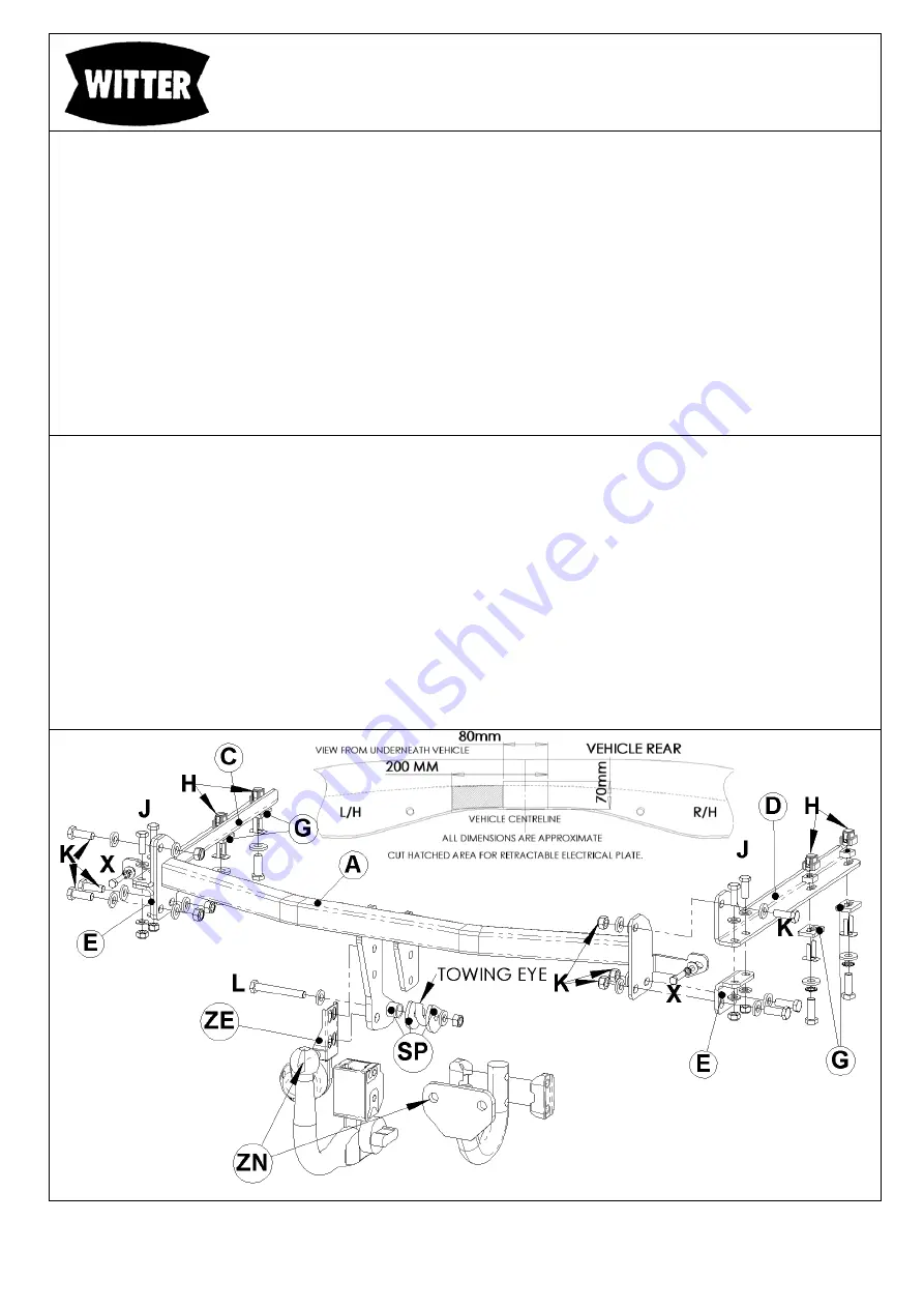 Witter HN72U Fitting Instruction Download Page 1