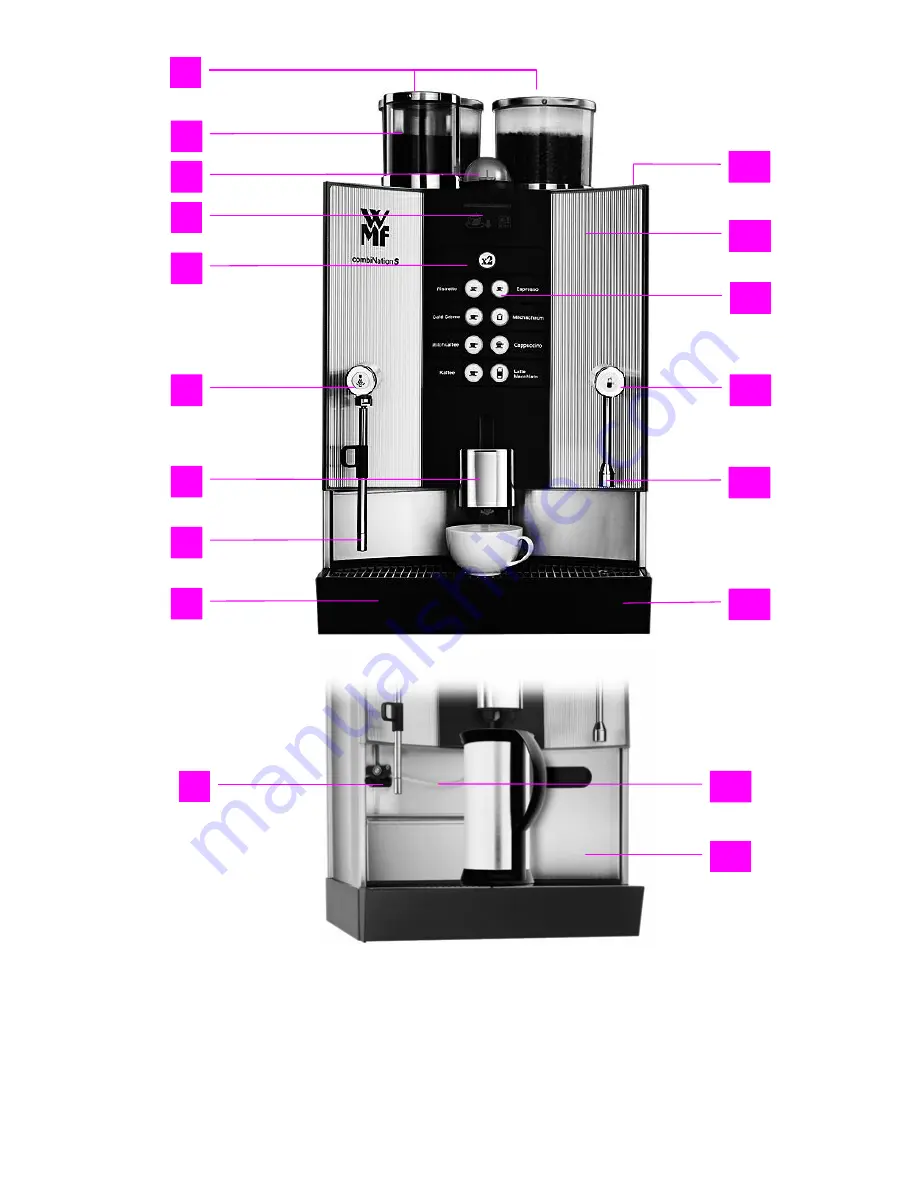 WMF combiNation S/S4/ESeries 8600 Operating Instructions Manual Download Page 5