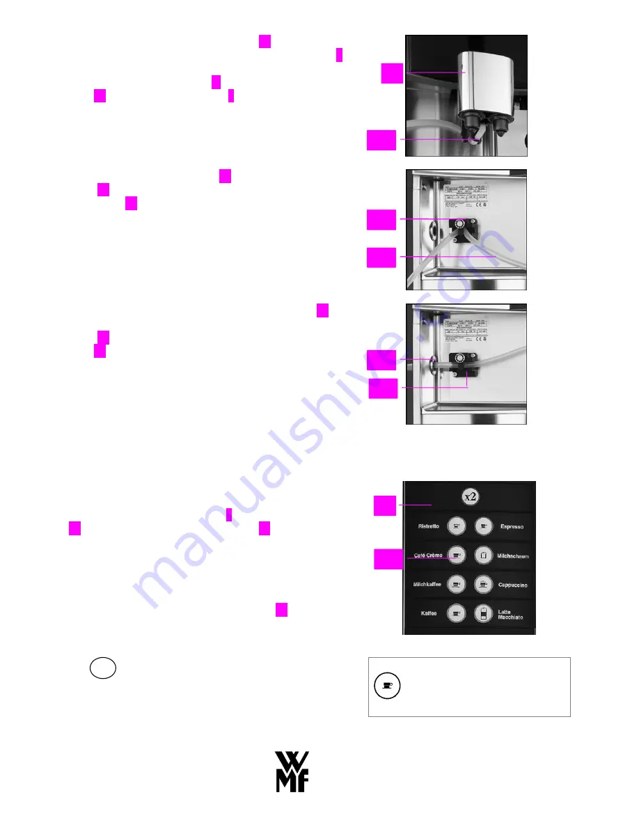 WMF combiNation S/S4/ESeries 8600 Operating Instructions Manual Download Page 14