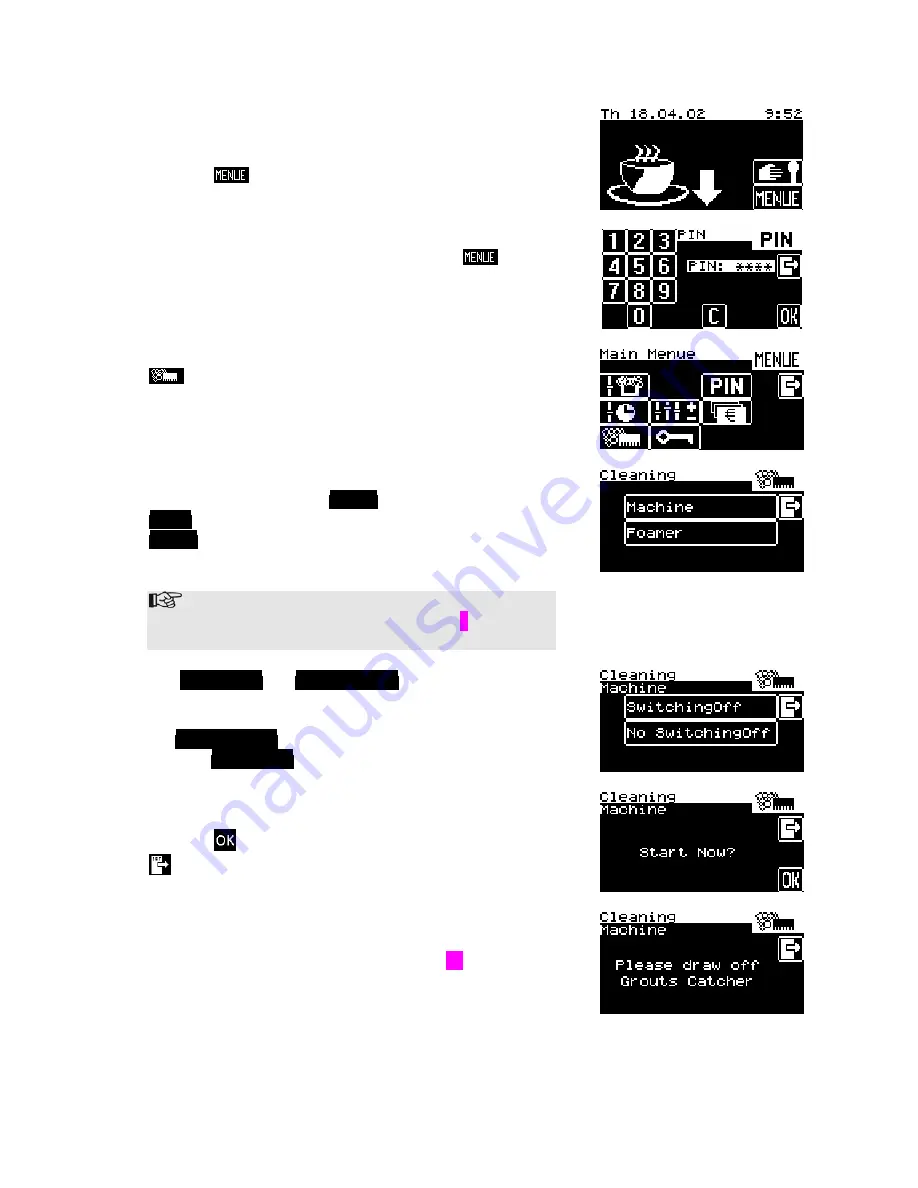 WMF combiNation S/S4/ESeries 8600 Operating Instructions Manual Download Page 57