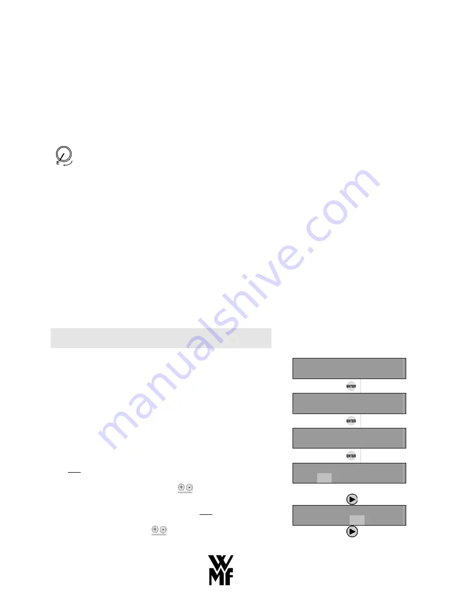 WMF PROGRAMAT 4 7500 Operating Instructions Manual Download Page 26