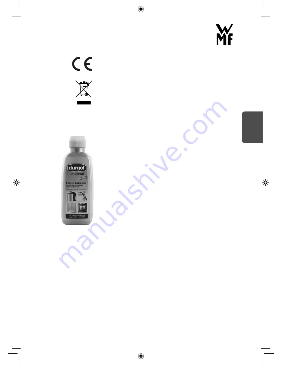 WMF SKYLINE Cromargan Operating Manual Download Page 25