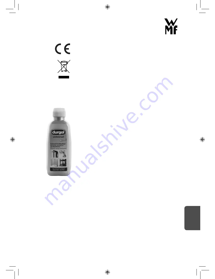 WMF SKYLINE Cromargan Operating Manual Download Page 55