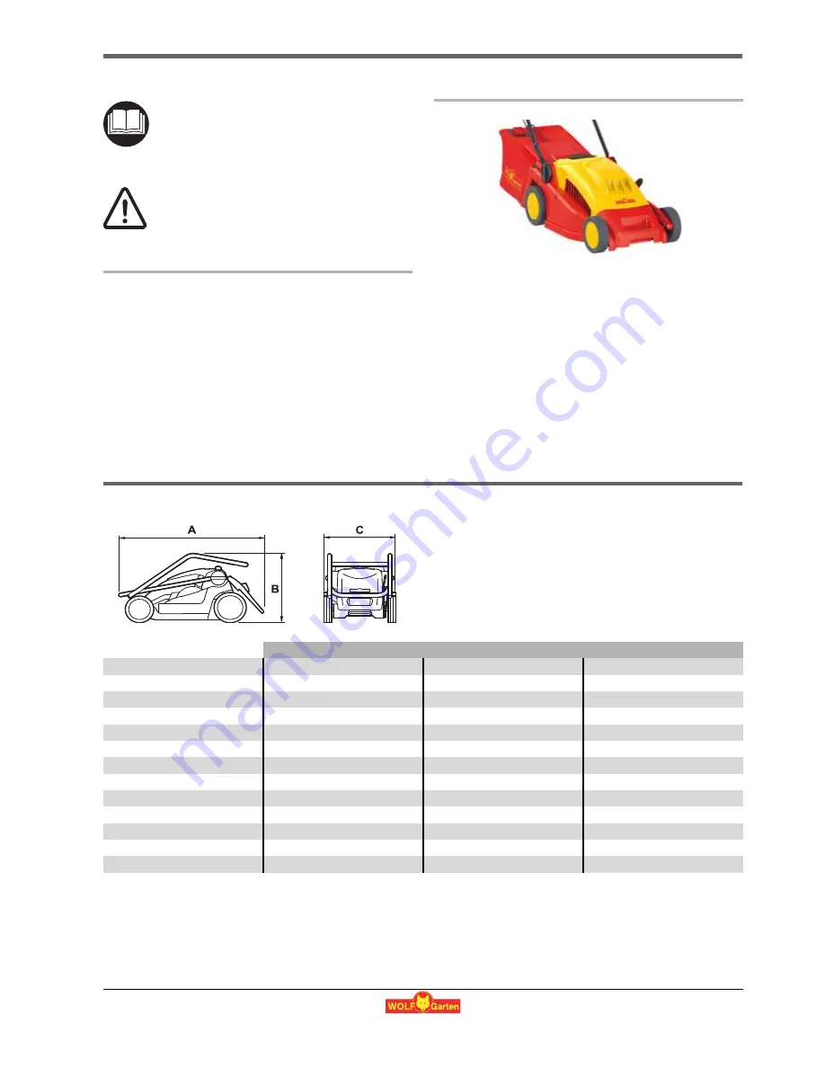 Wolf Garten 1.34 XC Instruction Manual Download Page 6