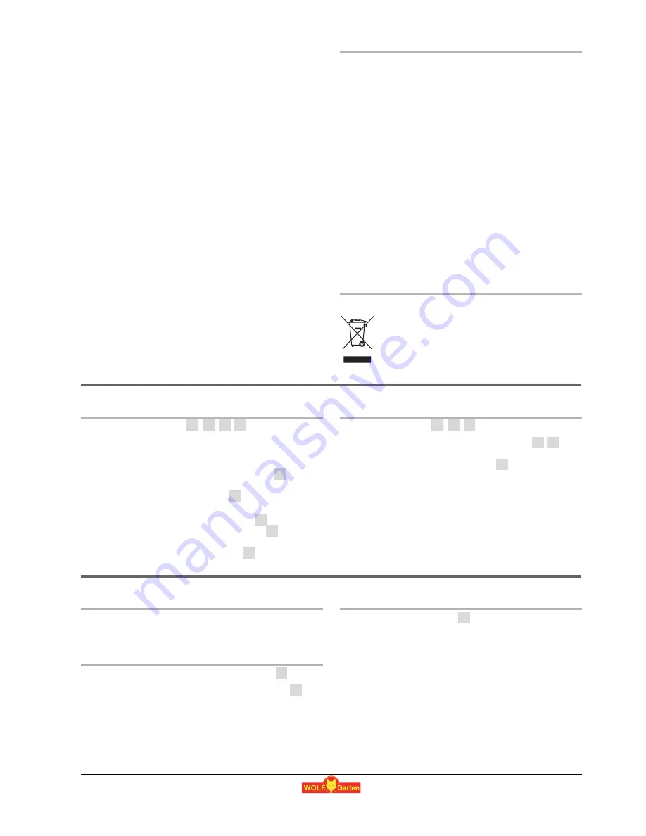Wolf Garten 1.34 XC Скачать руководство пользователя страница 30