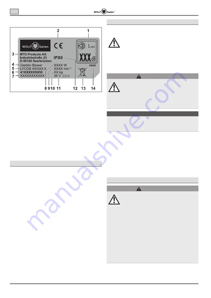 Wolf Garten 41AT4BV-650 Original Operating Instructions Download Page 12