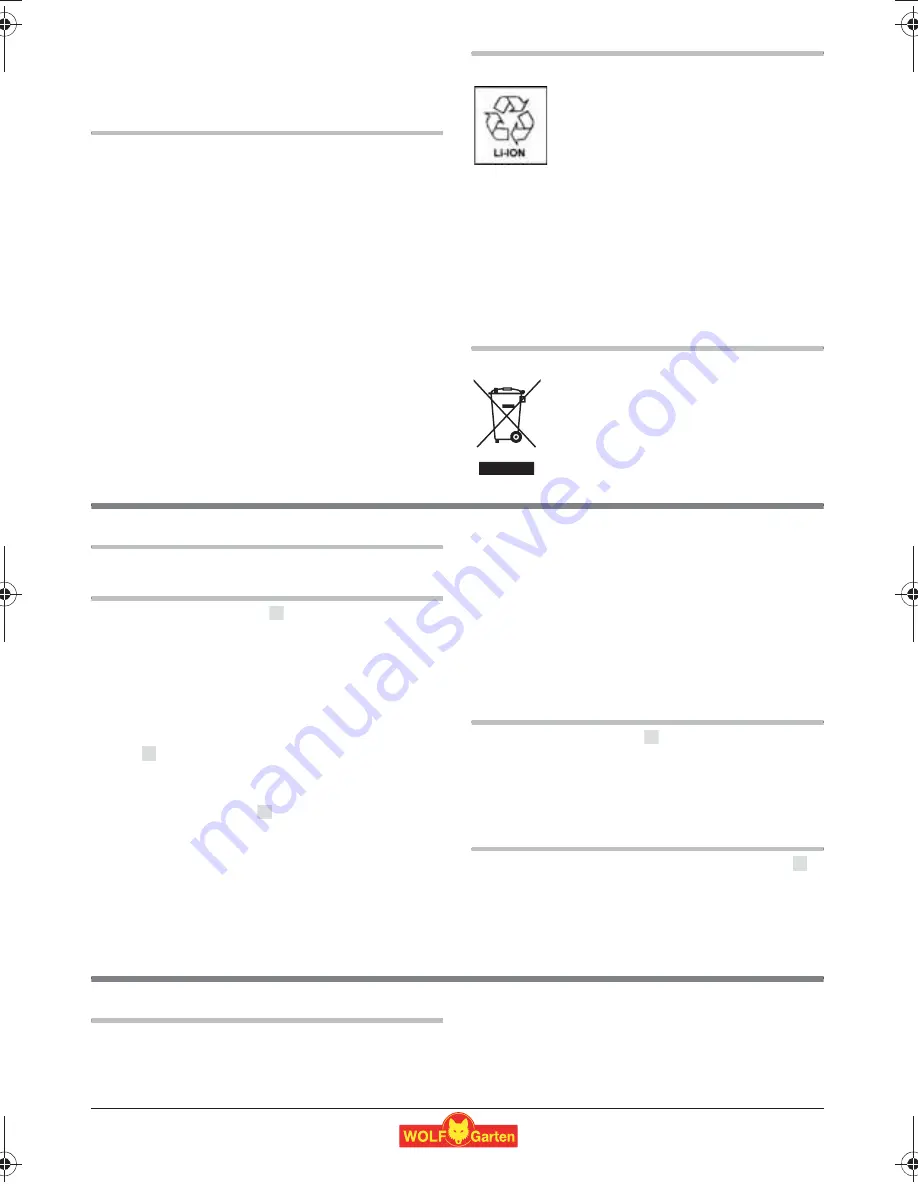 Wolf Garten Li-Ion Power 100 Скачать руководство пользователя страница 20