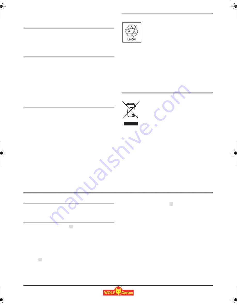 Wolf Garten Li-Ion Power 100 Original Operating Instructions Download Page 78