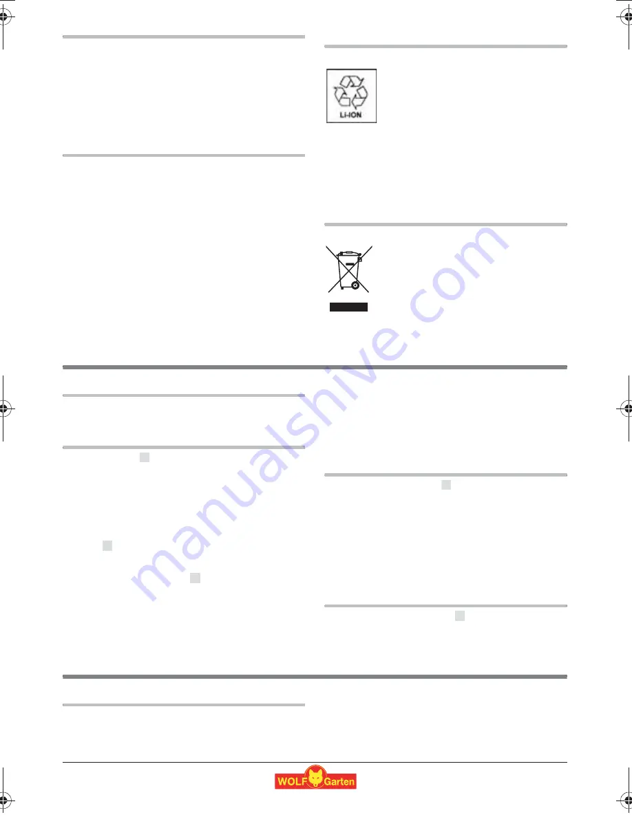 Wolf Garten Li-Ion Power 100 Original Operating Instructions Download Page 83