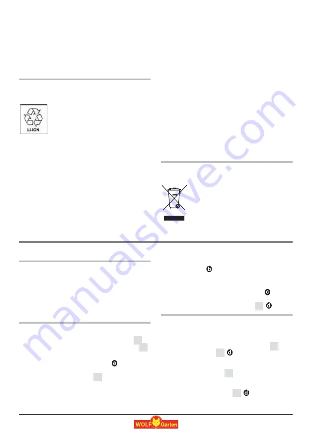 Wolf Garten LI-ION POWER CSA 700 Original Operating Instructions Download Page 113