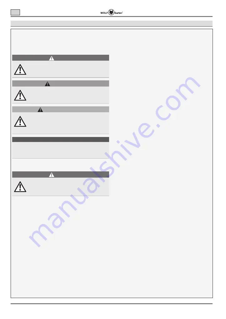 Wolf Garten Lycos 40/740 B Operating Instructions Manual Download Page 44