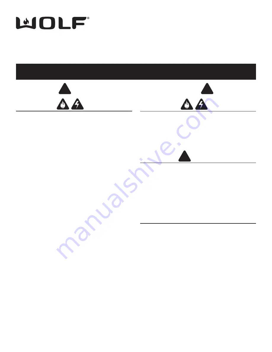 Wolf 808332 Quick Start Manual Download Page 1