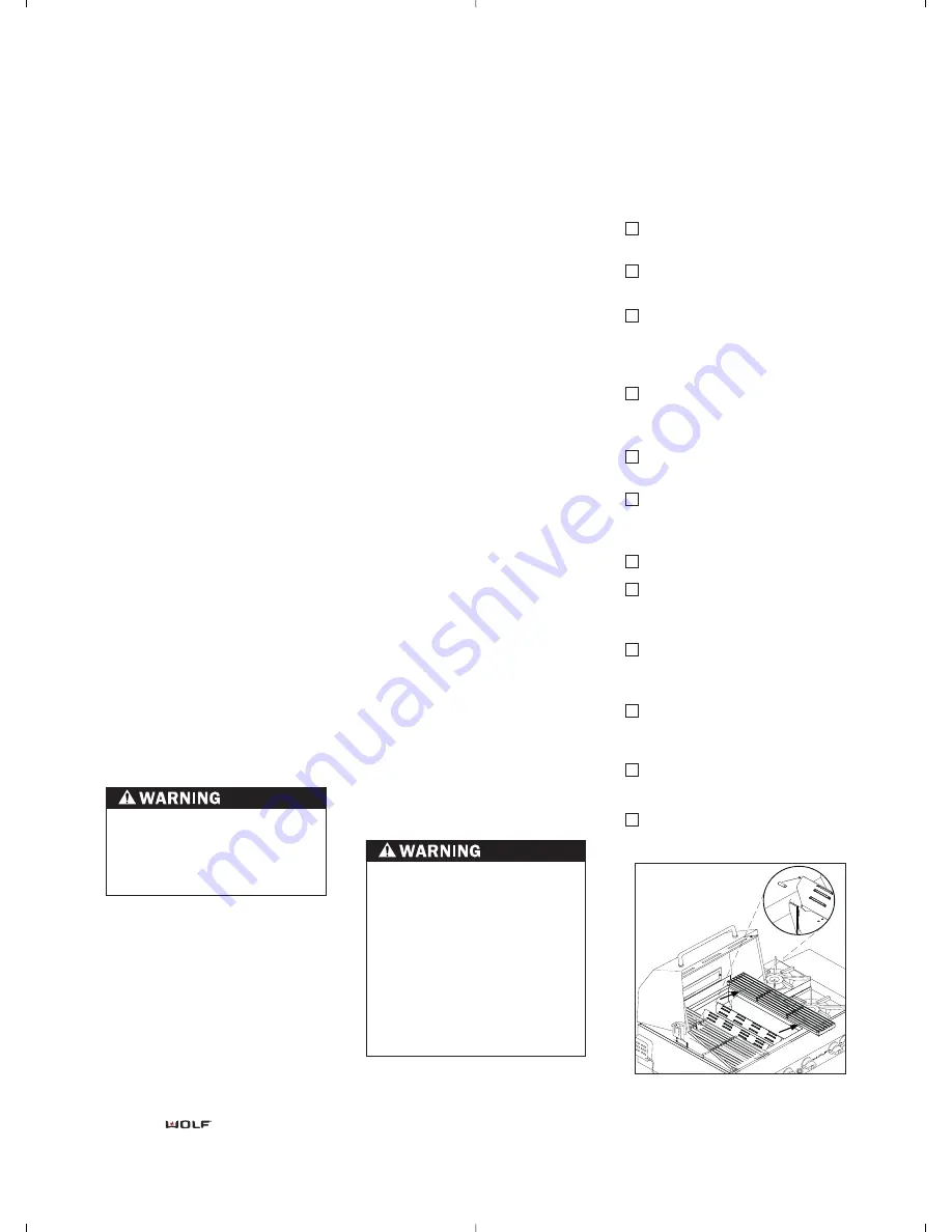 Wolf BBQ242 Installation Instructions Manual Download Page 10