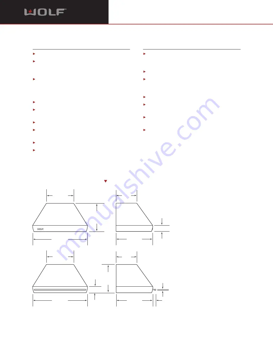 Wolf PWC362418 Planning Information Download Page 2