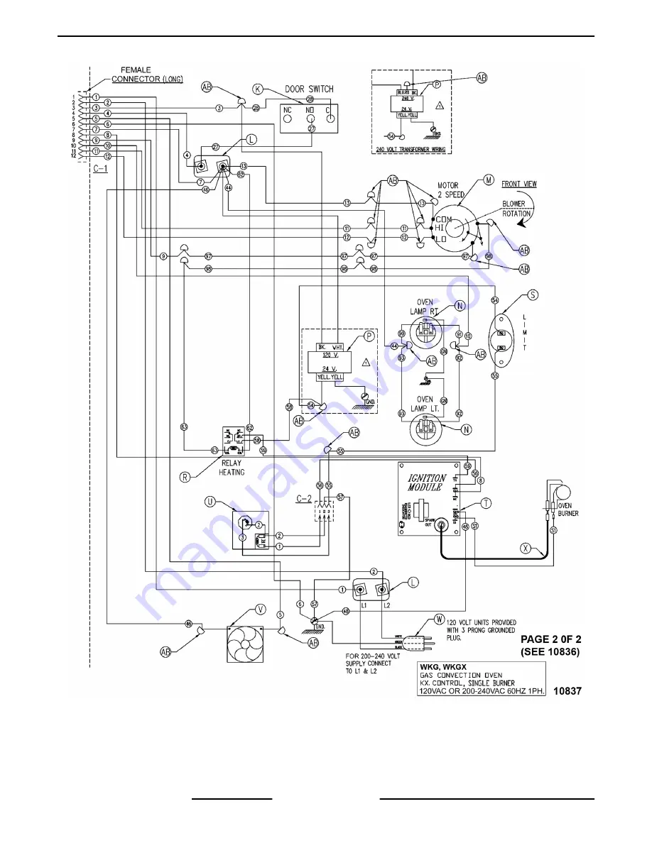 Wolf WKG SERIES Service Manual Download Page 62