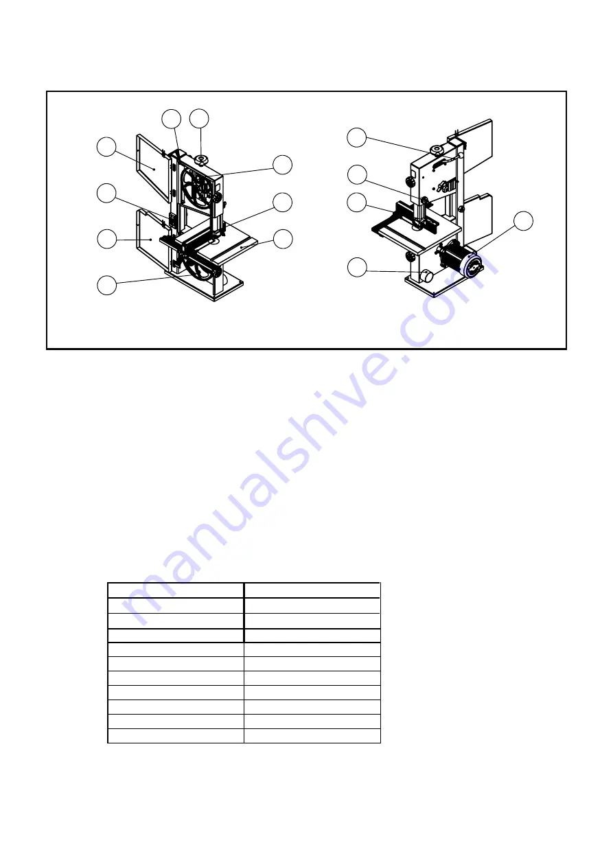 WoodFast BS250B Instruction Manual Download Page 6