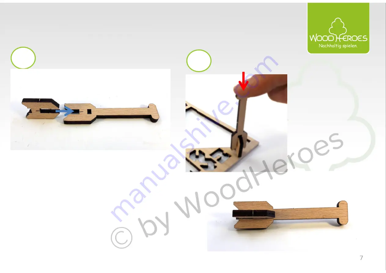 WoodHeroes 1105 Assembly Manual Download Page 7