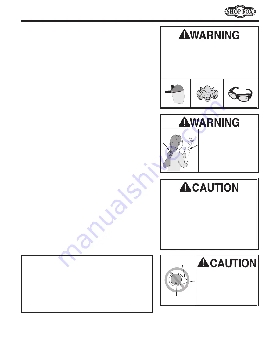 Woodstock SHOP FOX D4088 Instruction Sheet Download Page 3