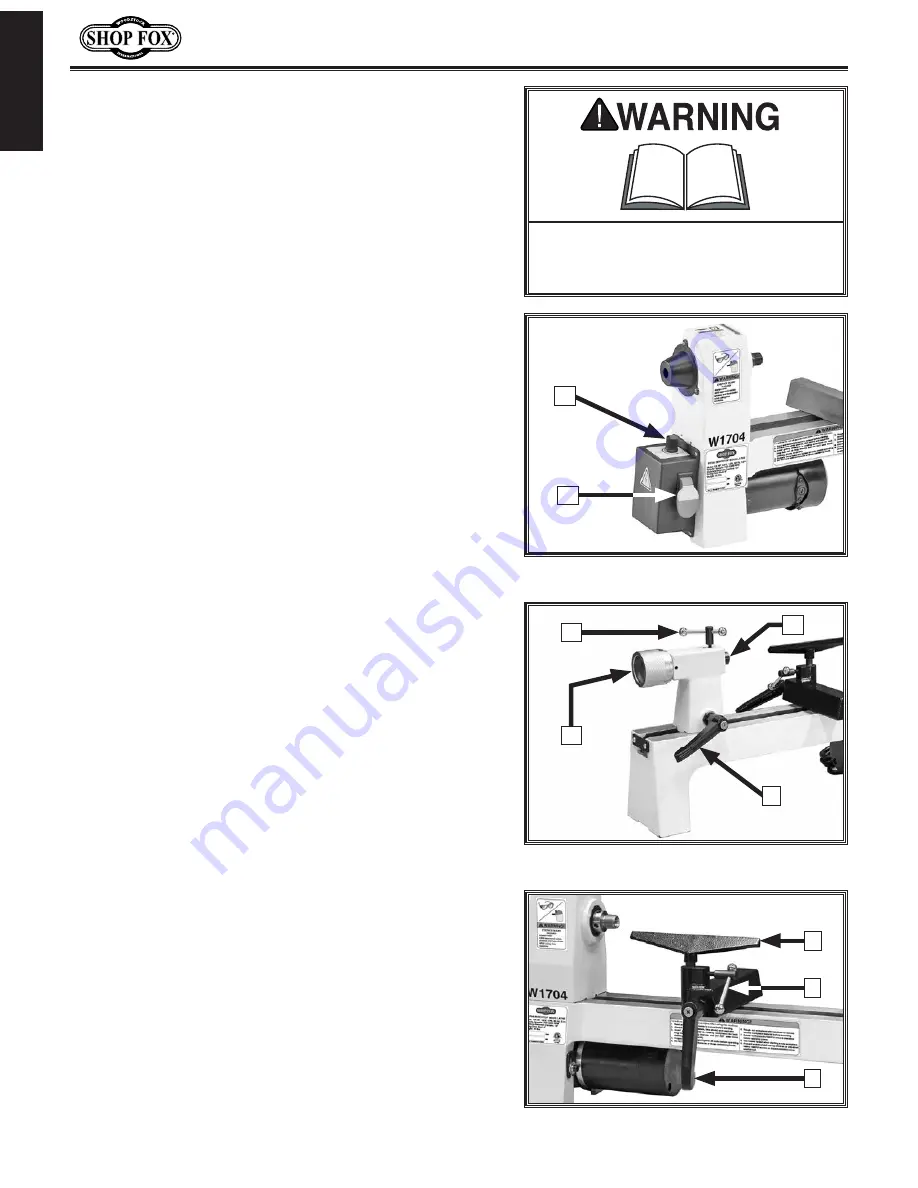 Woodstock SHOP FOX W1704 Скачать руководство пользователя страница 8