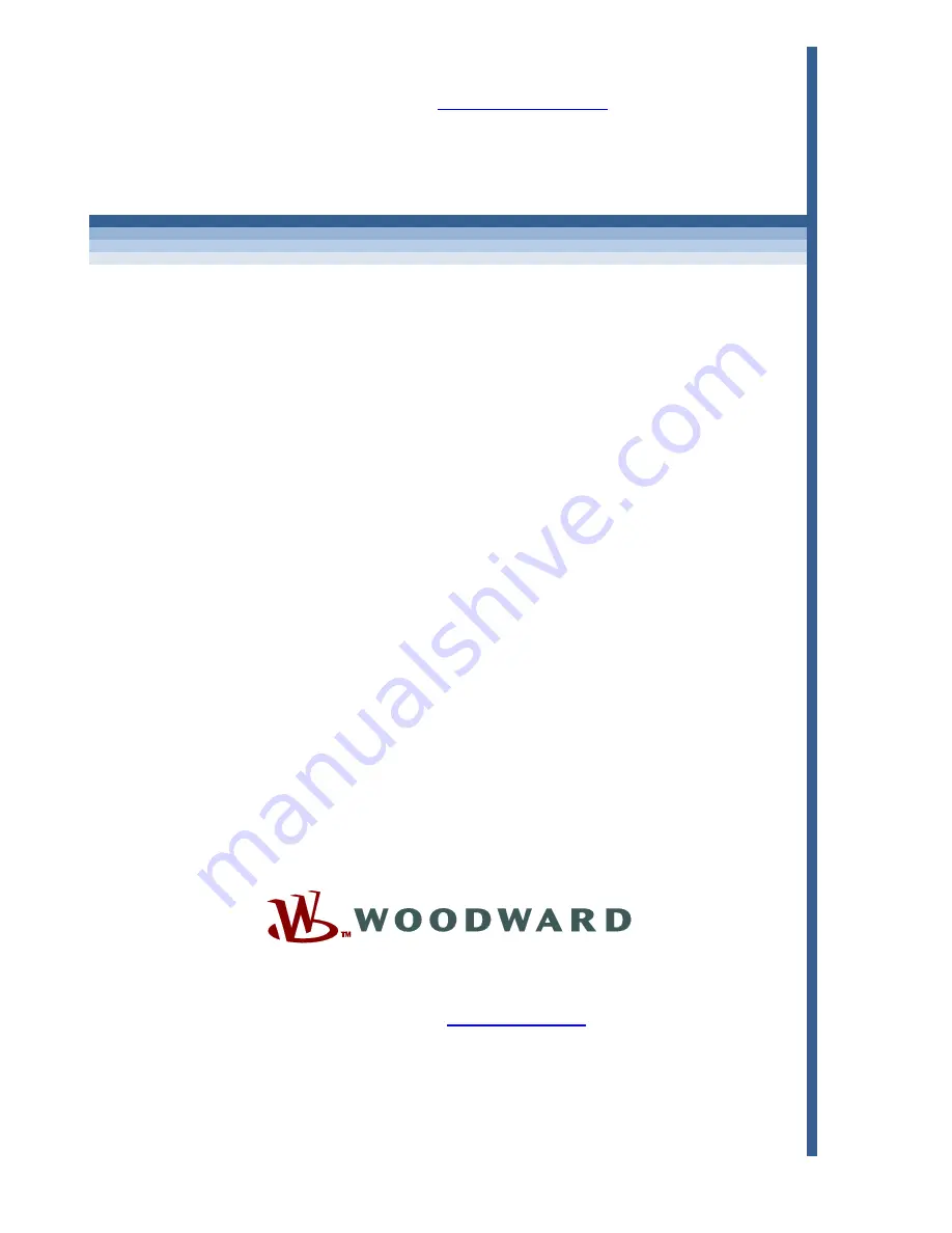 Woodward 8406-120 Installation And Operation Manual Download Page 234