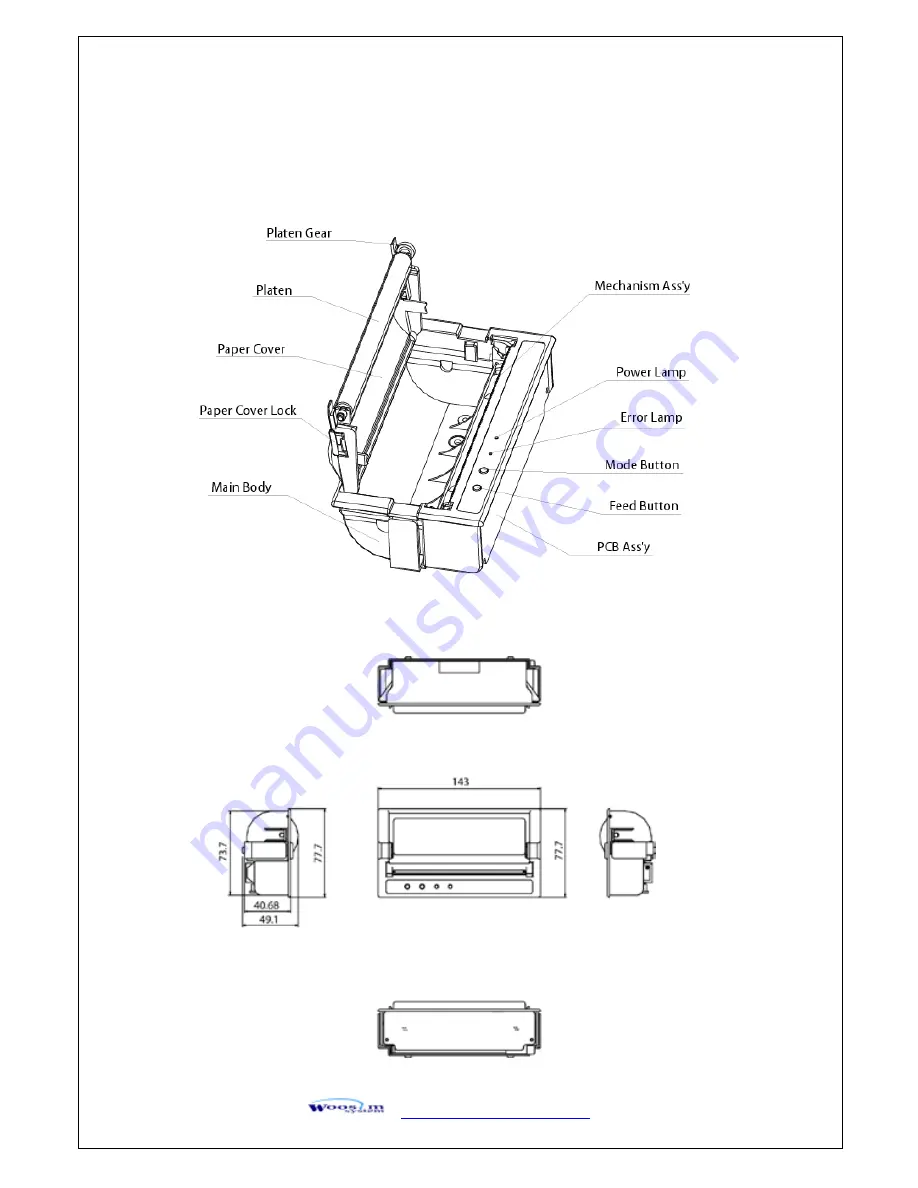 WOOSIM PORTI-P440 Скачать руководство пользователя страница 10