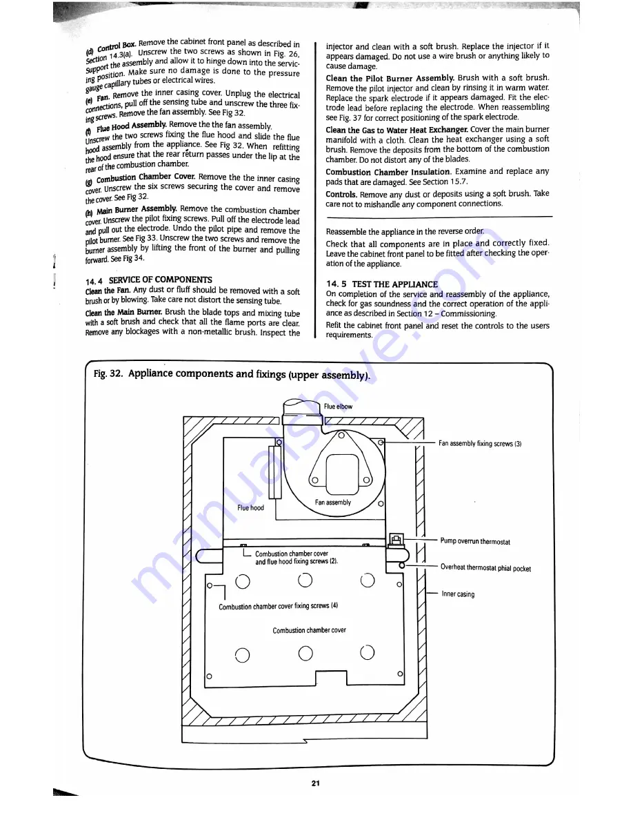 Worcester 240 Combi RSF Installation And Servicing Instructions Download Page 21