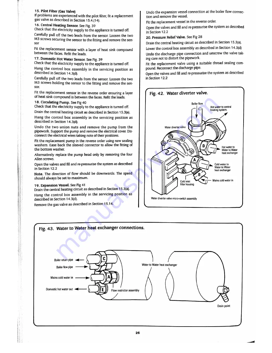 Worcester 240 Combi RSF Installation And Servicing Instructions Download Page 26