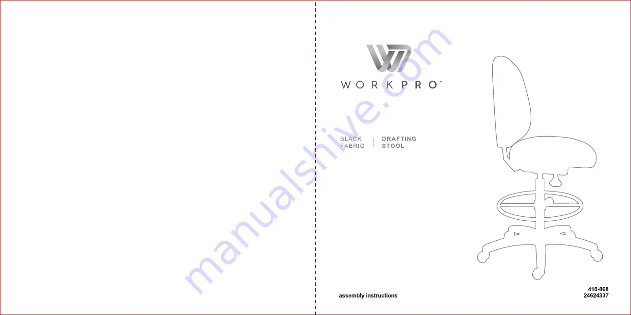 Work Pro 410-868 Assembly Instructions Manual Download Page 1