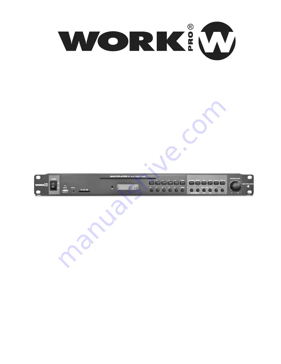 Work Pro MULTIPLAYER 4 User Manual Download Page 1