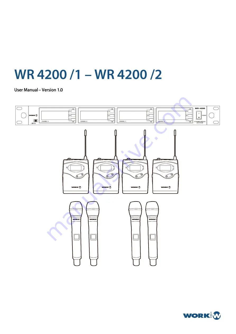 Work Pro WR 4200/1 User Manual Download Page 1