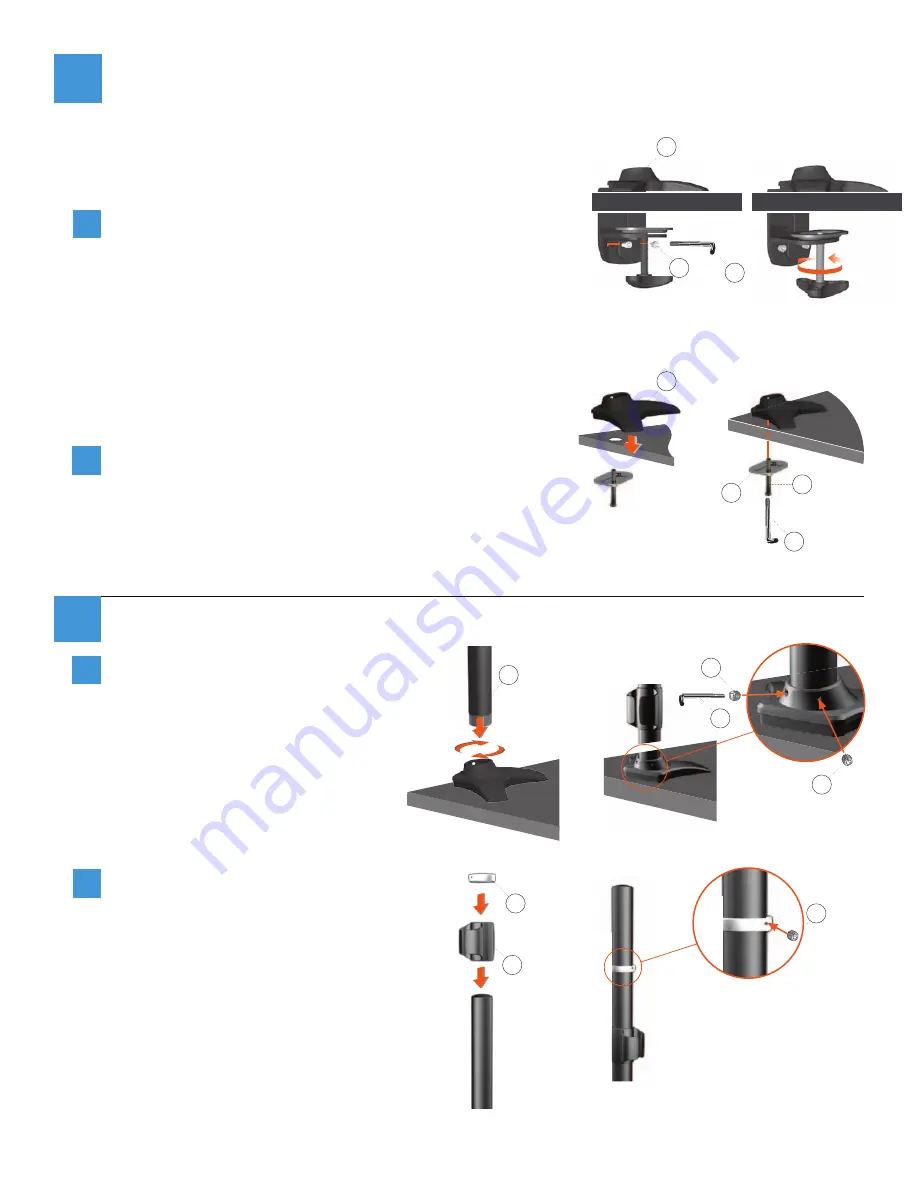 Workrite Ergonomics Sequoia SQ-303 Assembly Instructions Manual Download Page 3