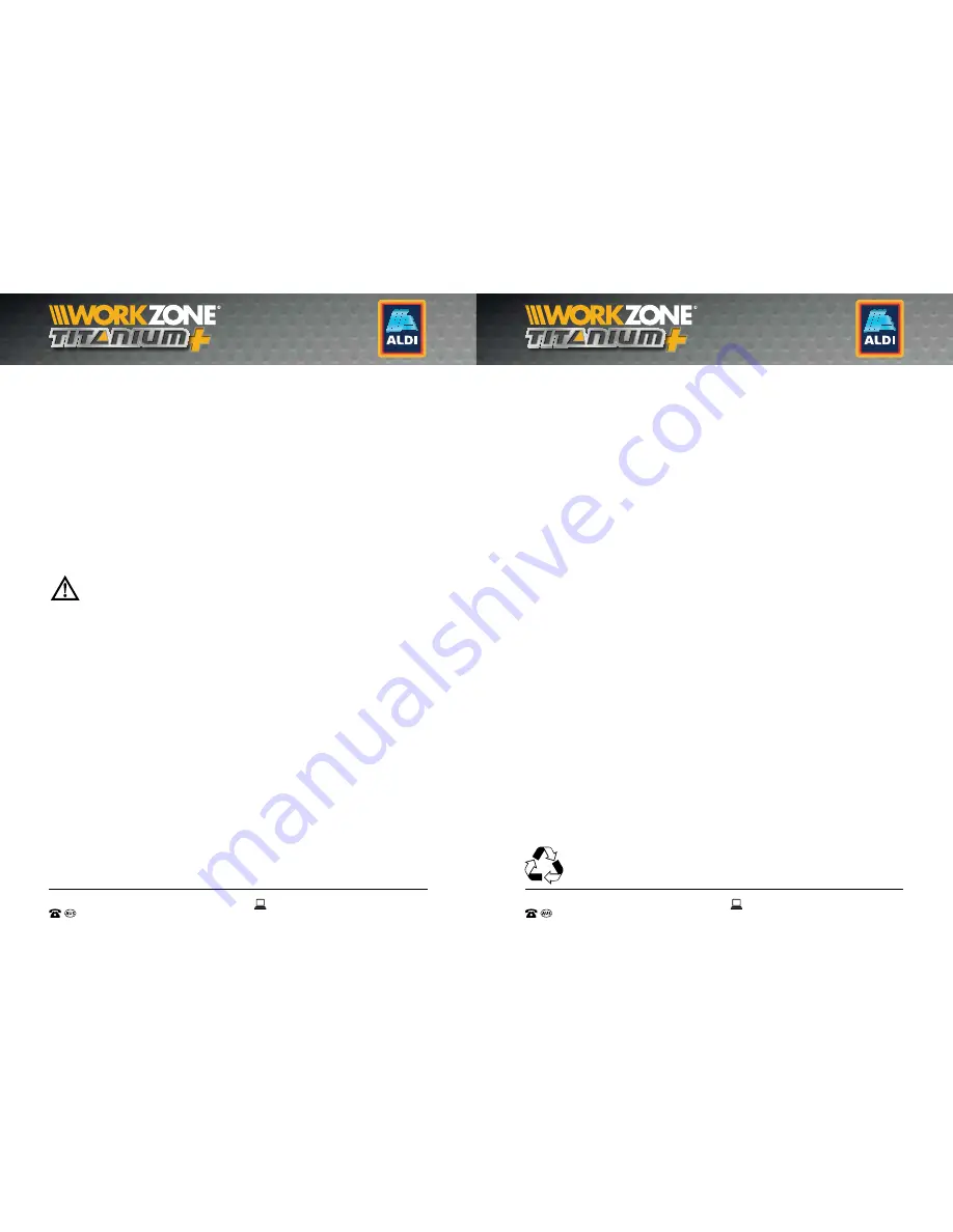 Workzone Titanium DBAF50/40 Скачать руководство пользователя страница 14