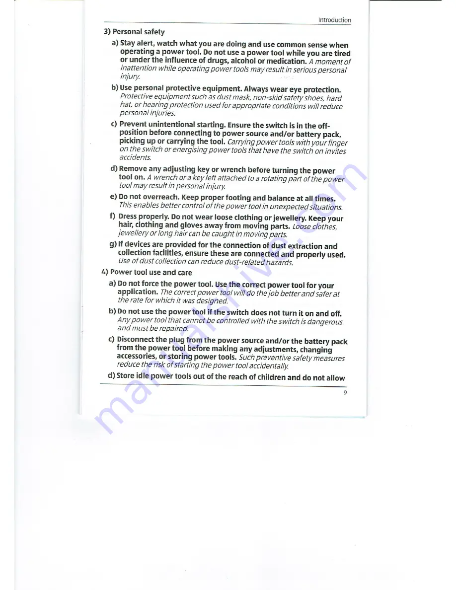 Workzone WWPBS-18 User Manual Download Page 9