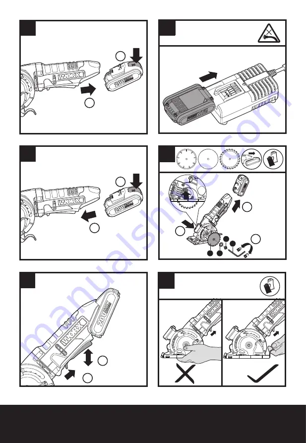 Worx WorxSaw WX523.9 Safety And Operating Manual Download Page 4