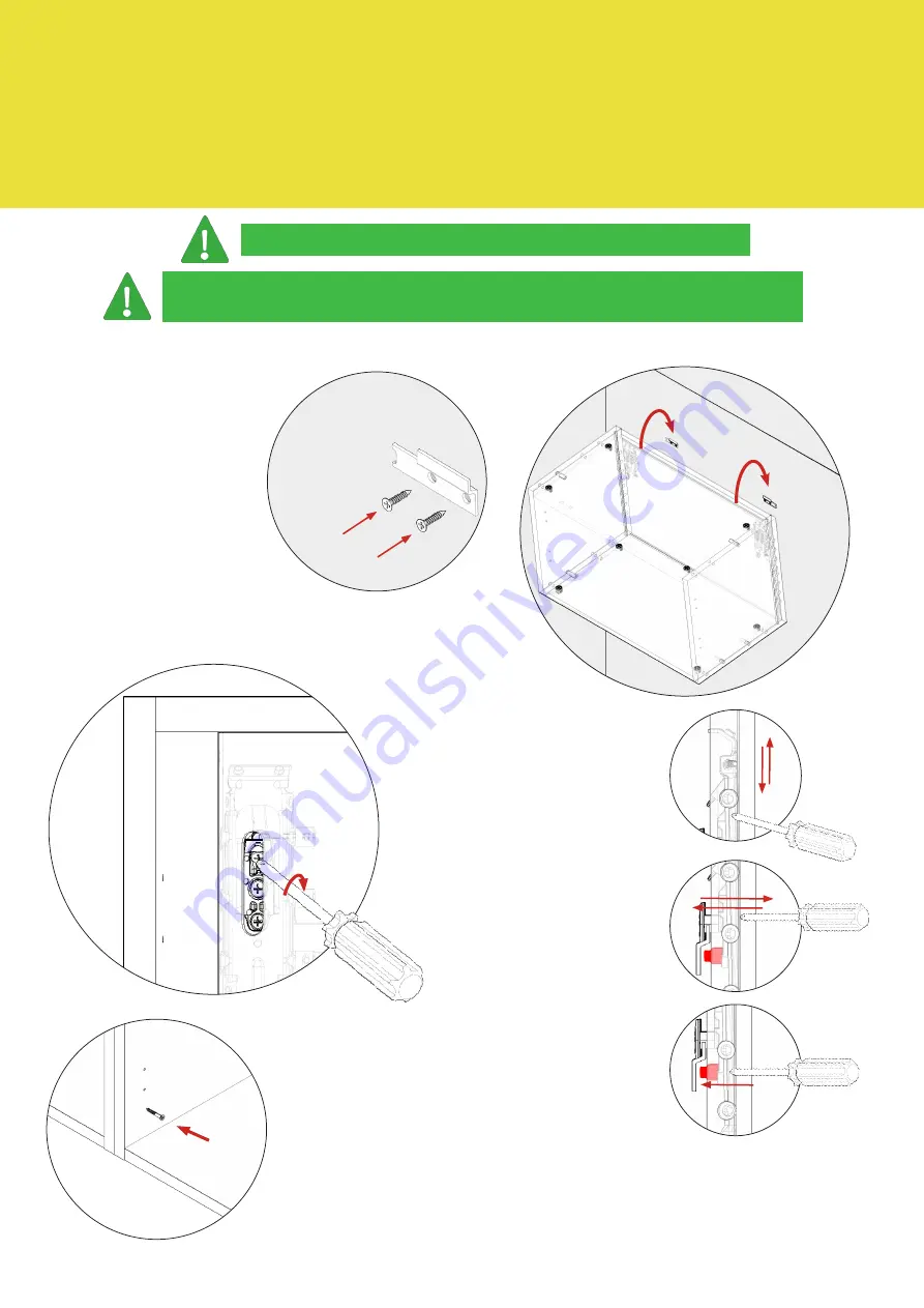 Wren Kitchens Vogue WALL UNIT 1000 Lift Assembly Manual Download Page 9