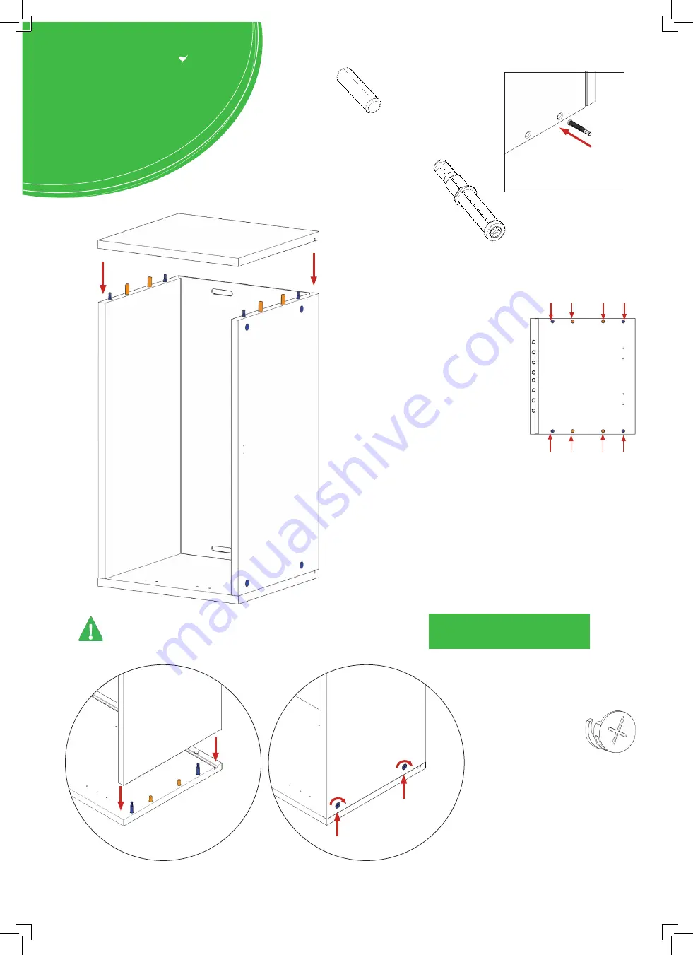 Wren Kitchens WALL UNIT 288 x 1000 Assembly Manual Download Page 4