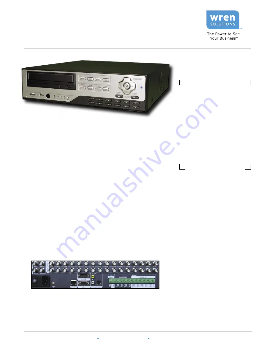 Wren DRS6000 SERIES Product Information Download Page 1