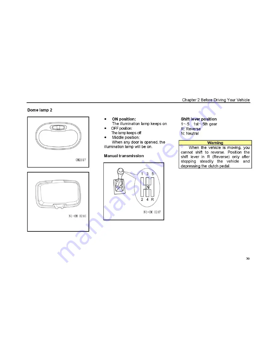 Wuling Sunshine Owner'S Manual Download Page 36