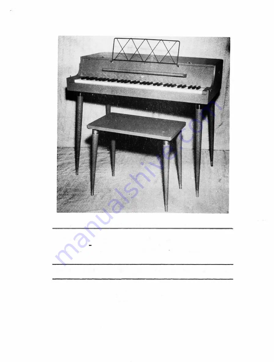 Wurlitzer 112 Service Manual Download Page 4