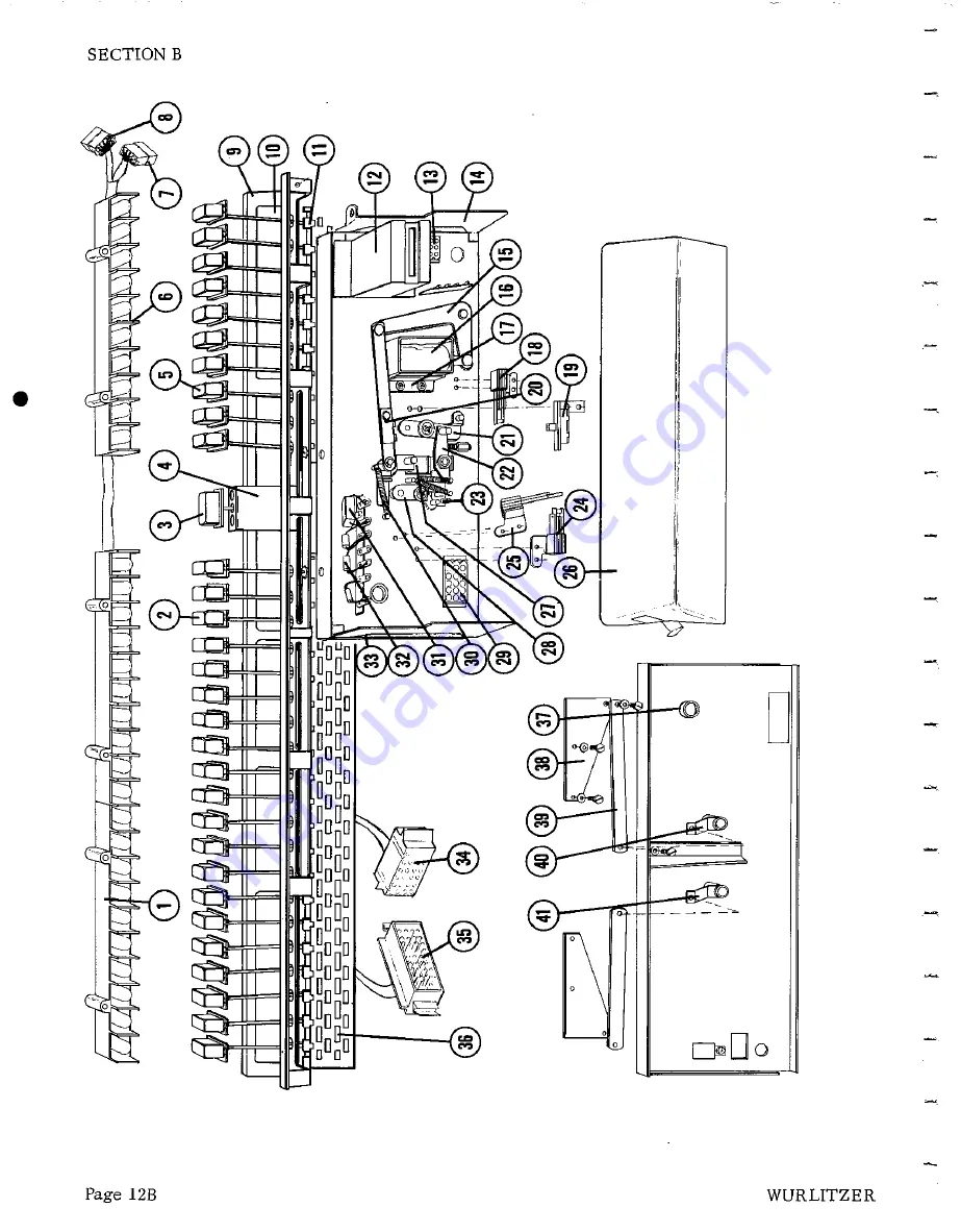 Wurlitzer 3800 Series Скачать руководство пользователя страница 21