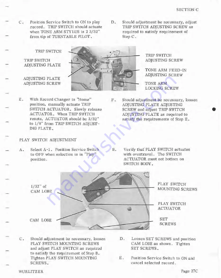 Wurlitzer 3800 Series Service Manual Download Page 51