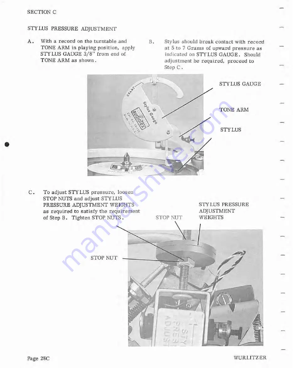 Wurlitzer 3800 Series Service Manual Download Page 52